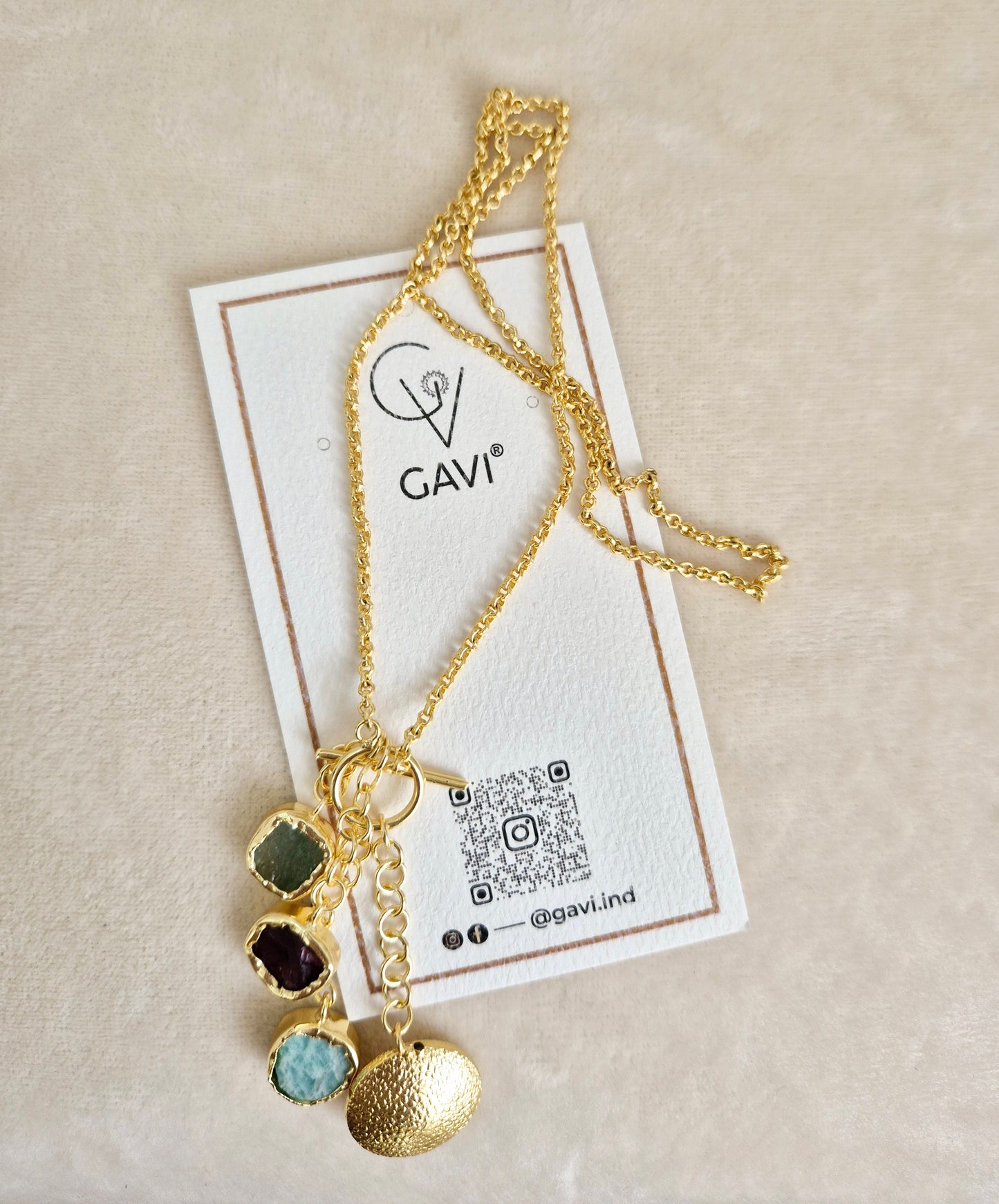 GAVI® Multi Color Stones Necklace