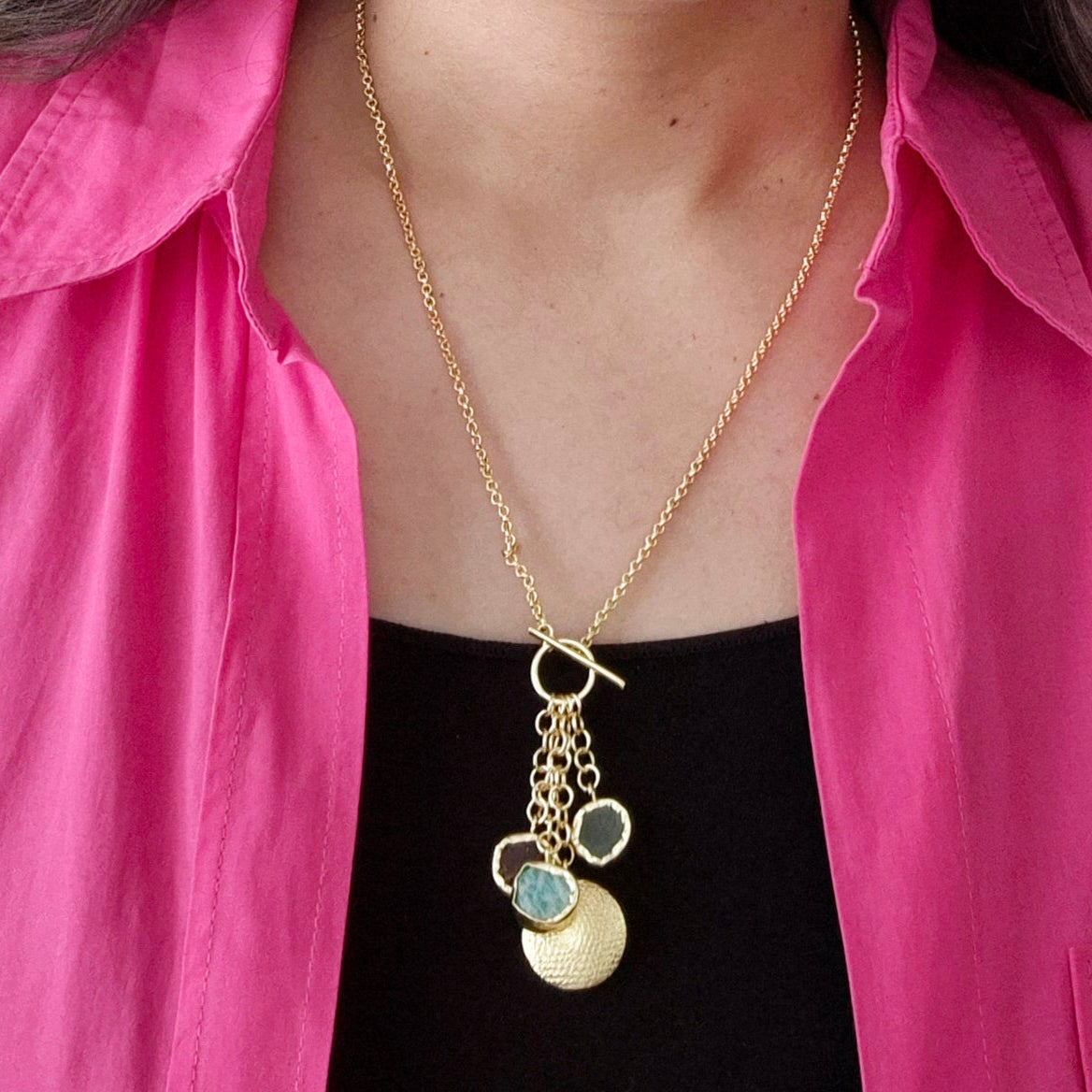 GAVI® Multi Color Stones Necklace