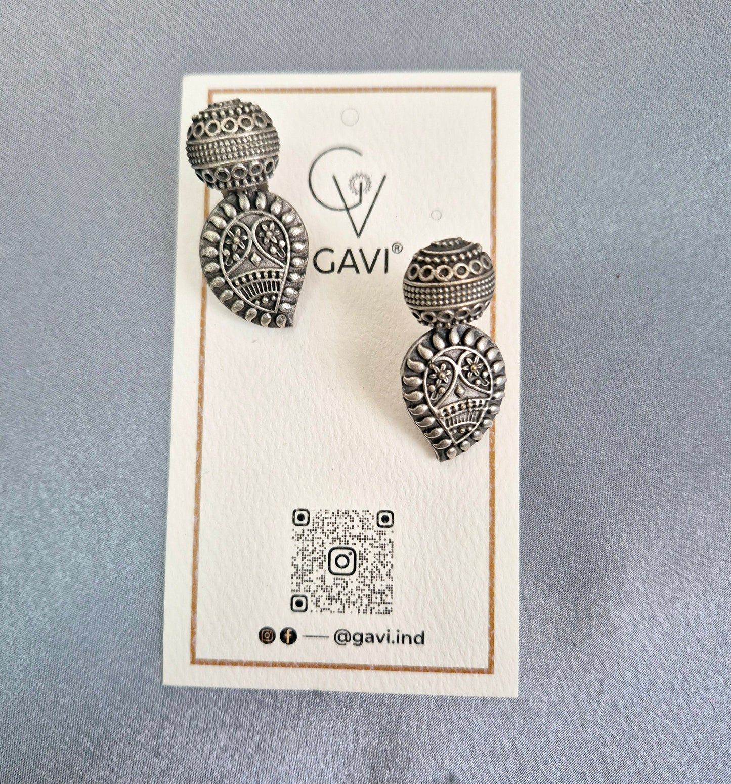 GAVI® Black Oxidized Earrings.