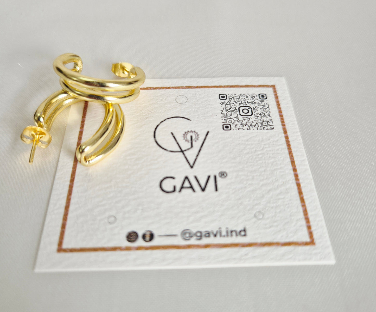 GAVI® Contemporary Gold plated Hoop