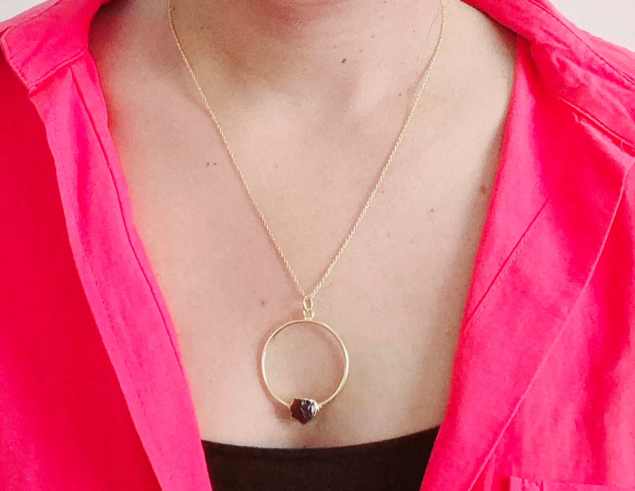 GAVI® Classic Stone Ring Necklace