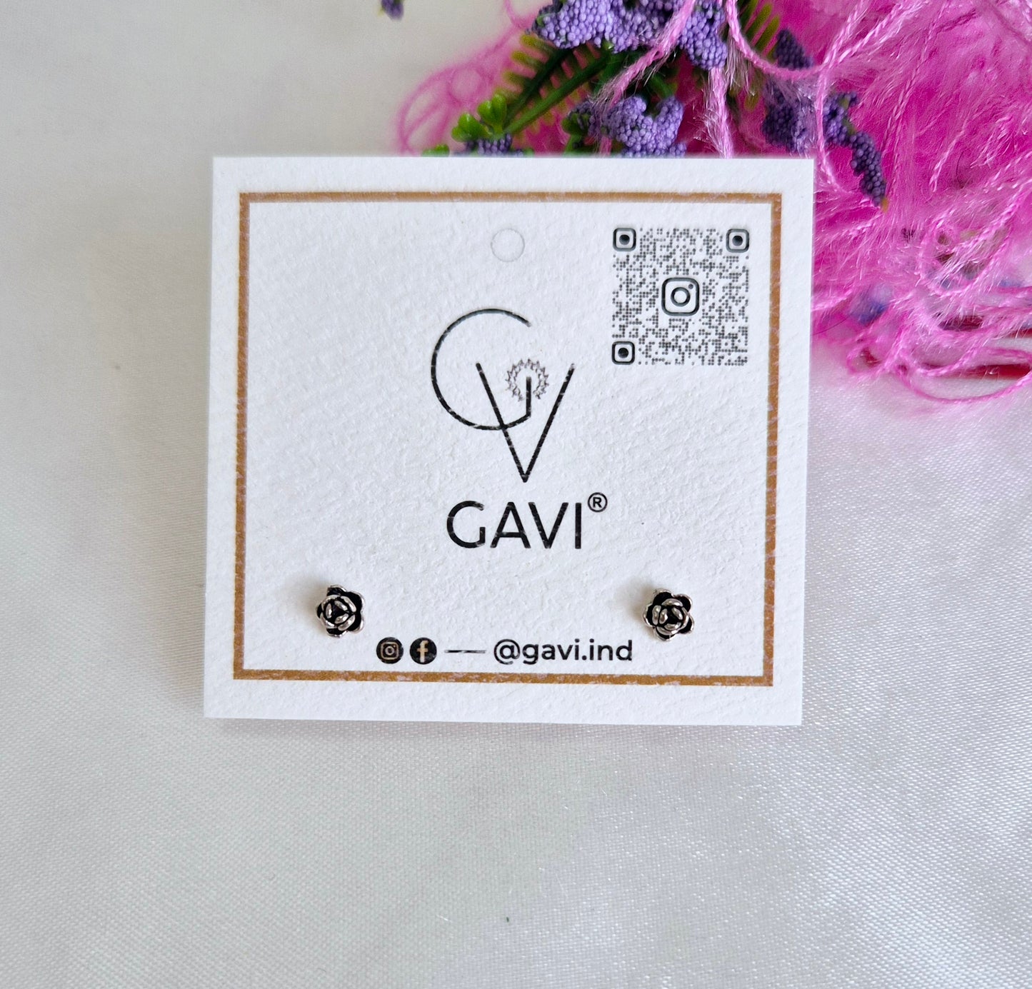 GAVI® Silver 925 Flower Studs