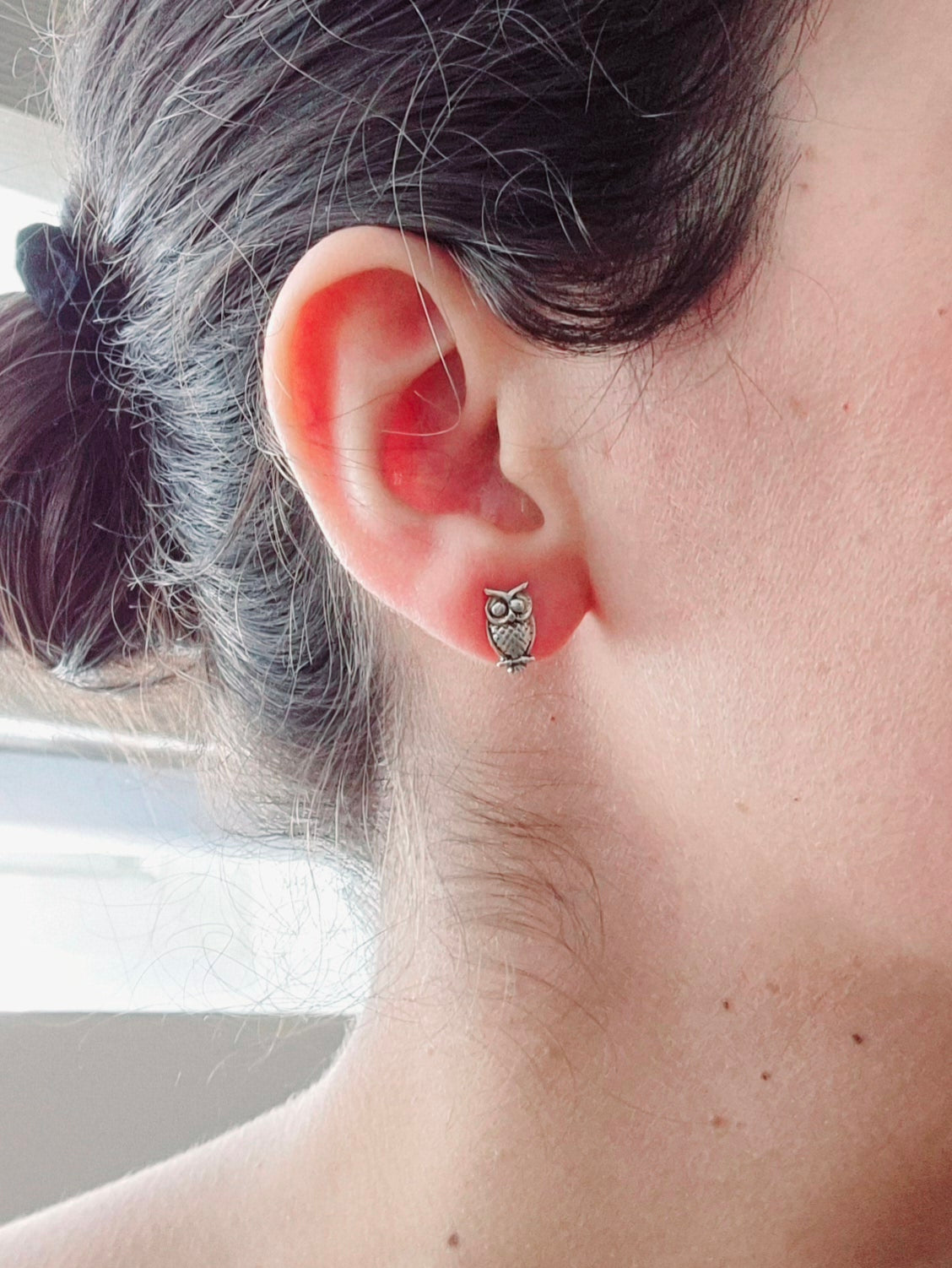 GAVI® Silver 925 Owl Stud