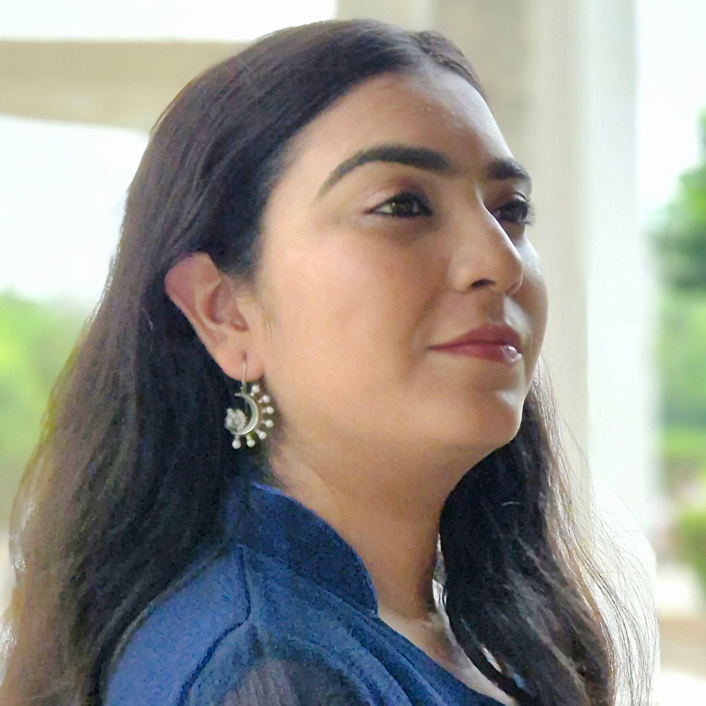 GAVI® Peacock Feather Earring
