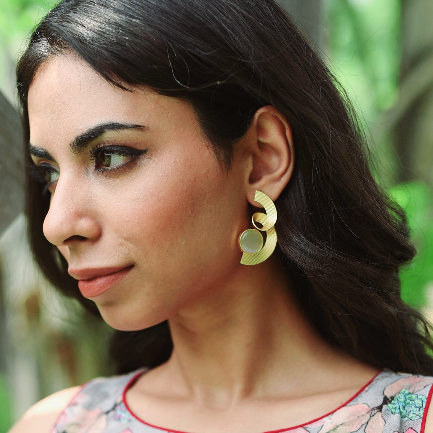 GAVI® Golden Swirl Stone Earrings