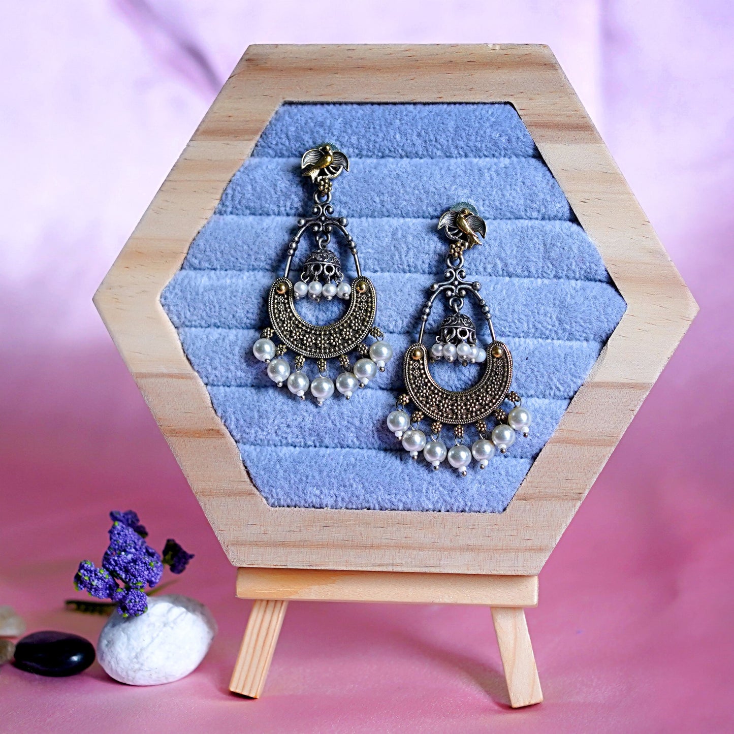 GAVI® Two-Tone Oxidised Danglers.