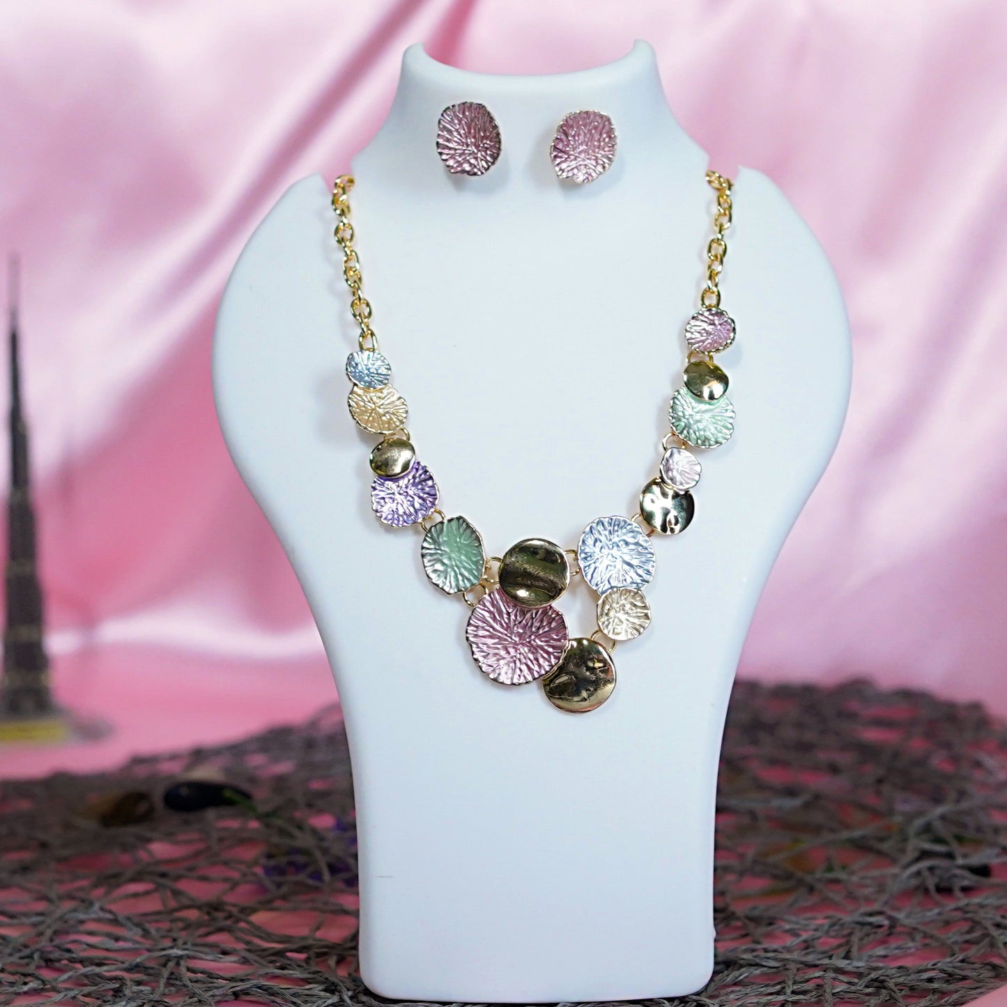 GAVI® Stainless Steel Multi Color Necklace Set.