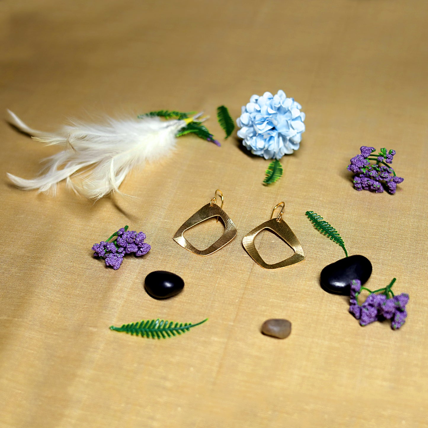 GAVI® Contemporary Gold Plated Earrings.