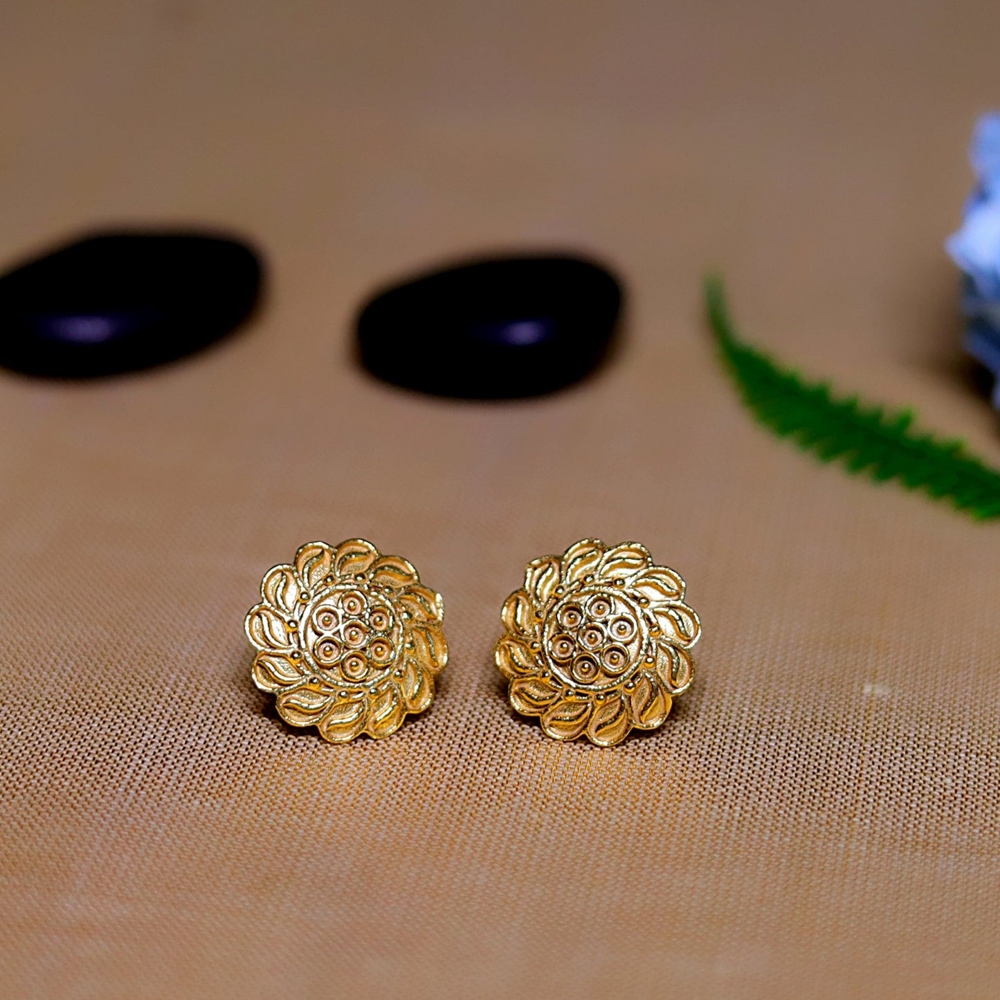 GAVI® Dainty Golden Chakra Studs.