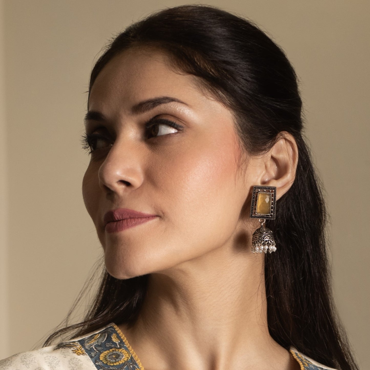 GAVI® Oxidized Light Weight Classic Two Layer Jhumki.