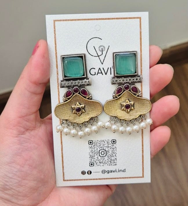 GAVI® Oxidized earrings.