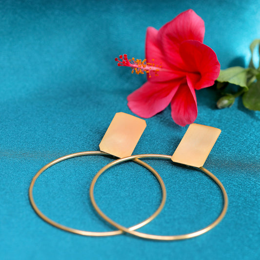 GAVI® Classic Contemporary Modish Gold Hoops.💫