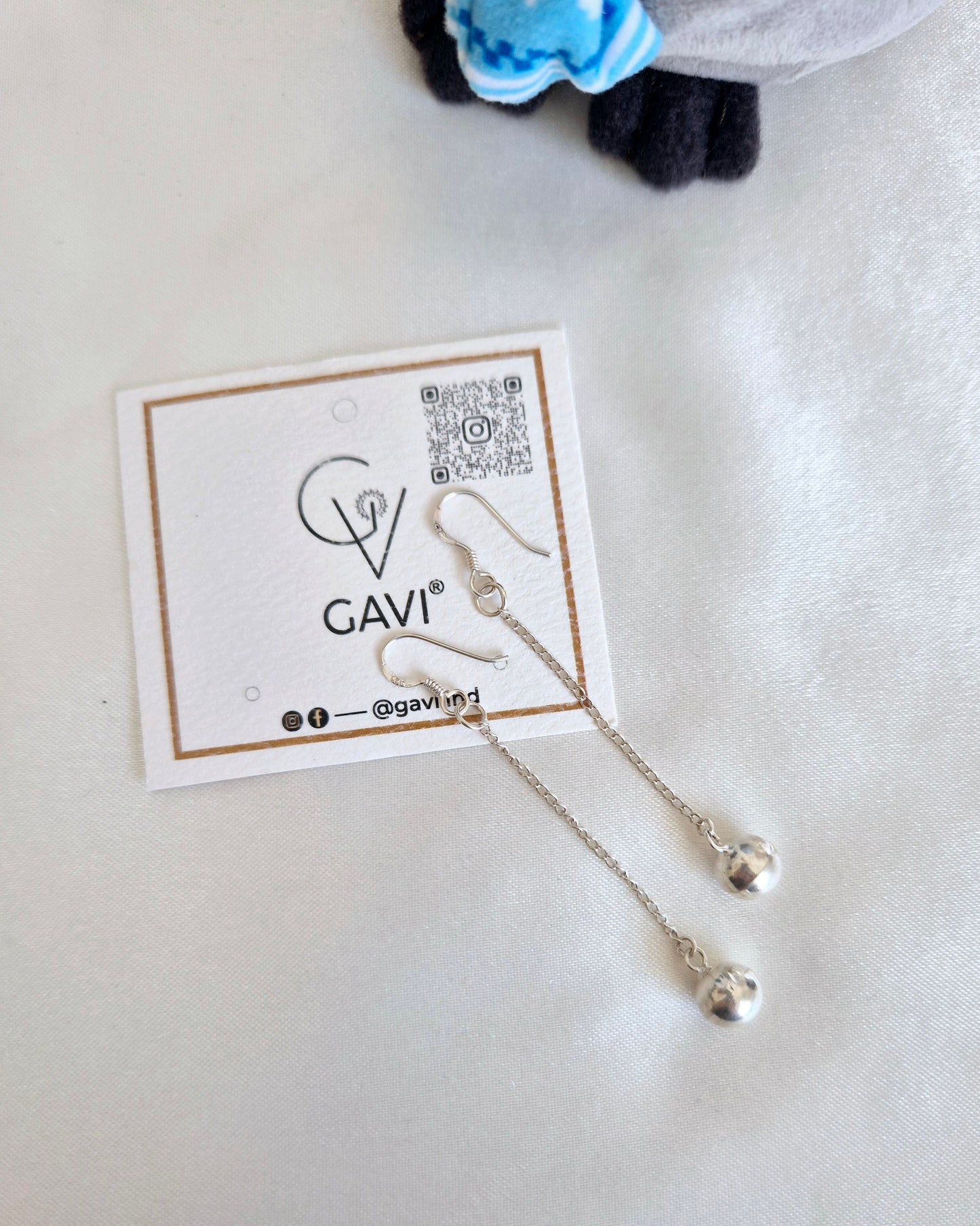 GAVI® Elegant Silver 925 Minimalist Drop Chain Earrings