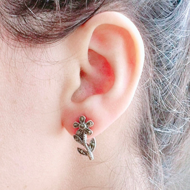 GAVI® Silver 925 Floral Stud Earrings