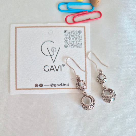 GAVI® Silver 925 Filigree Drop Earrings