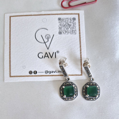 GAVI® Green Stone Silver 925 Earring