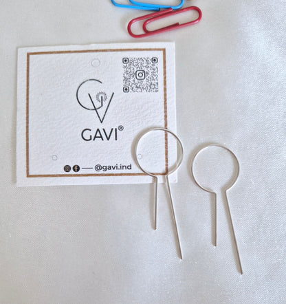 GAVI® Minimalist Silver 925 Geometric Drop Earrings