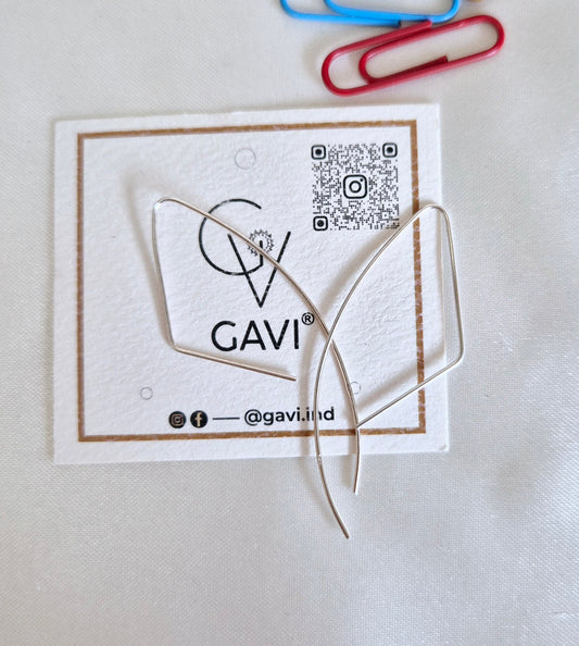 GAVI® Minimalist Silver 925 Geometric Drop Earrings