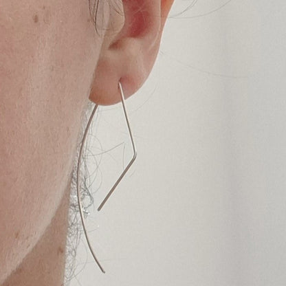 GAVI® Minimalist Silver 925 Geometric Drop Earrings