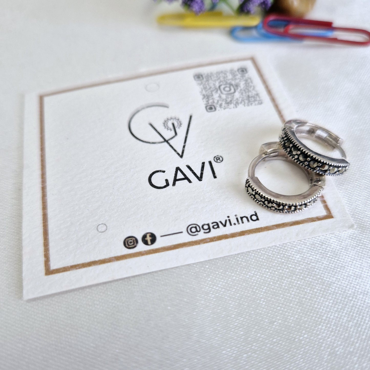 GAVI® Silver 925 Hoop Earring