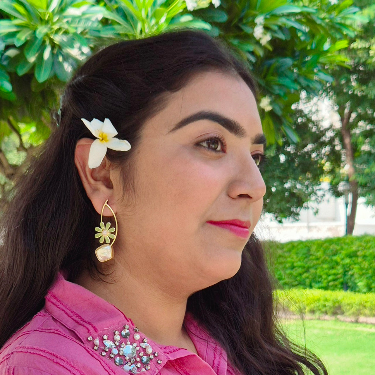 GAVI® Daisy Freshwater Pearl Earrings