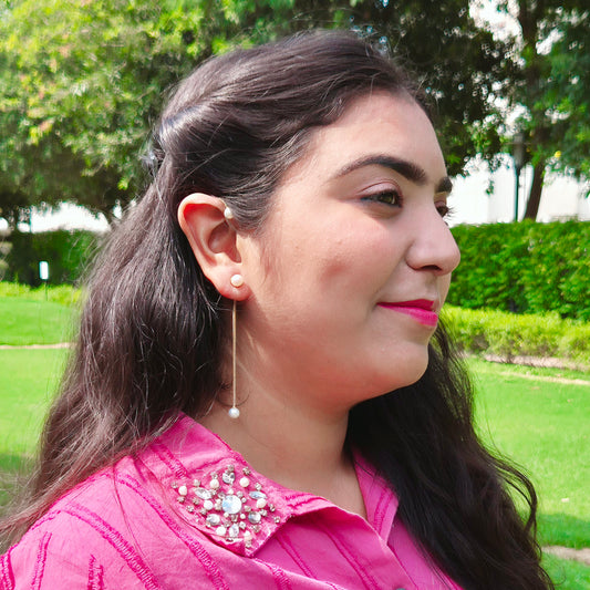 GAVI® Pearl Glow Ear cuff and Freshwater Pearl Stud Set