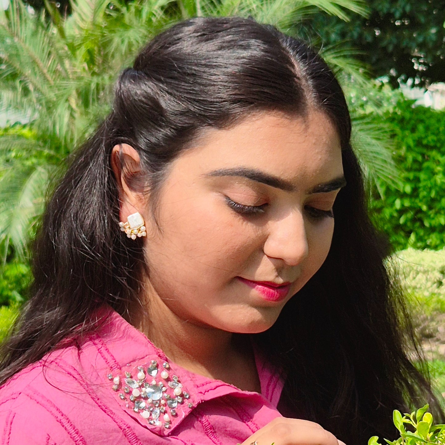 GAVI® Freshwater Cubic Pearl Studs