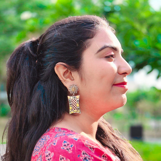 GAVI® Handcrafted Geometric Statement Earrings