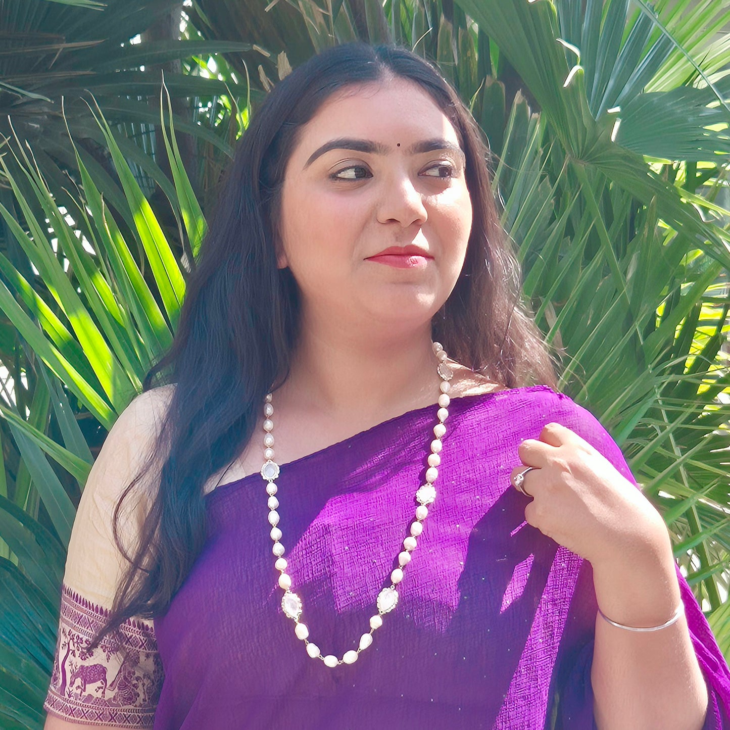 GAVI® Pear Stone Freshwater Pearls Necklace