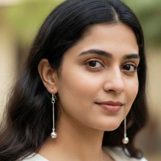 GAVI® Elegant Silver 925 Minimalist Drop Chain Earrings