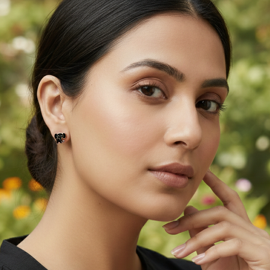 GAVI® Petite Stainless Steel Elephant Studs with Multiple Color Options