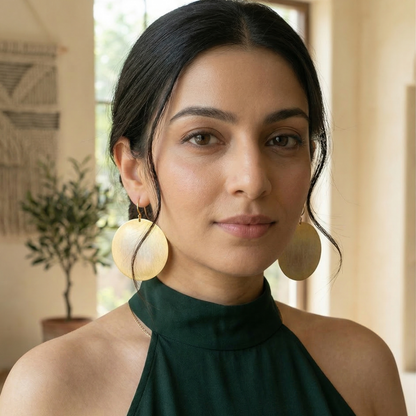 GAVI® Classic and Bold, Silver and Gold Disc Danglers to Strike a Pose