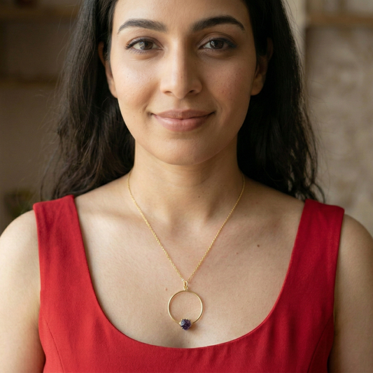 GAVI® Classic Stone Ring Necklace