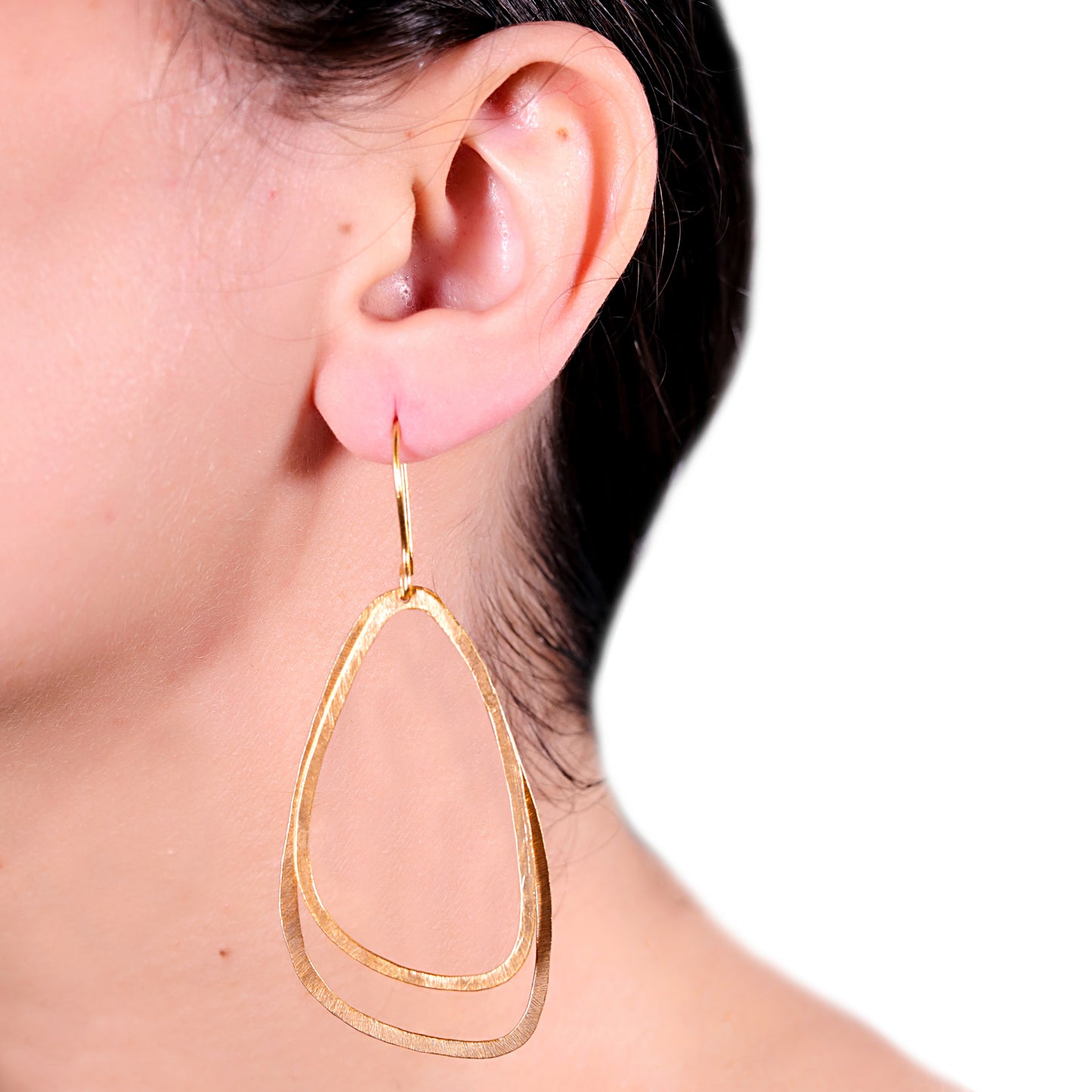 GAVI® Nested - Wings Matte Gold Danglers.