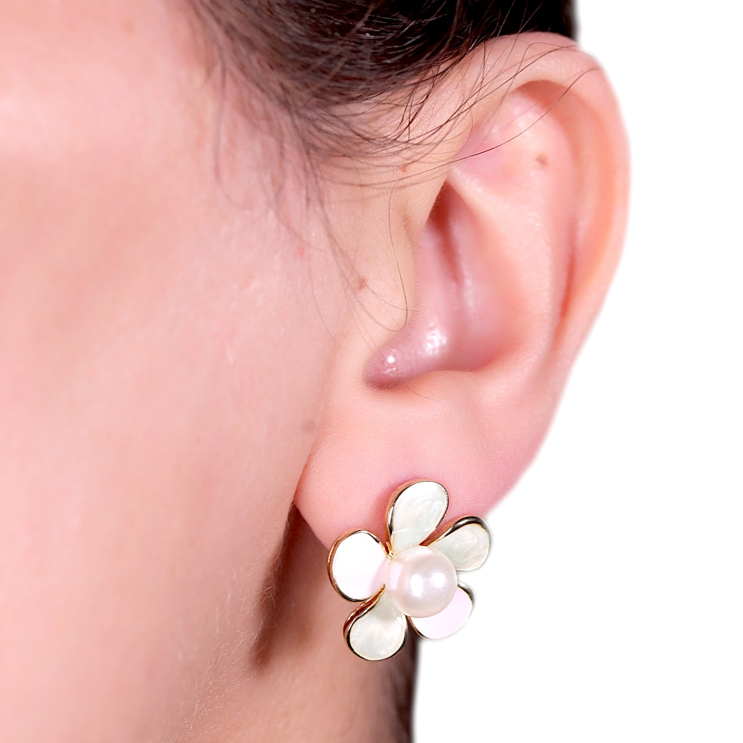 GAVI® Stainless Steel Vivid Flower Groovy Earrings.🌸