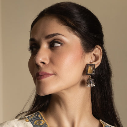 GAVI® Oxidized Light Weight Classic Two Layer Jhumki.